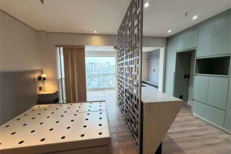 Flat Mobiliado e Reformado de 42 m² com Varanda e Vista Panorâmica em Frente ao Shopping Metrópole – Centro de SBC