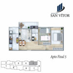 Apartamento com 1 dormitório à venda, 46 m² por R$ 345.000,00 - Centro - São Vicente/SP