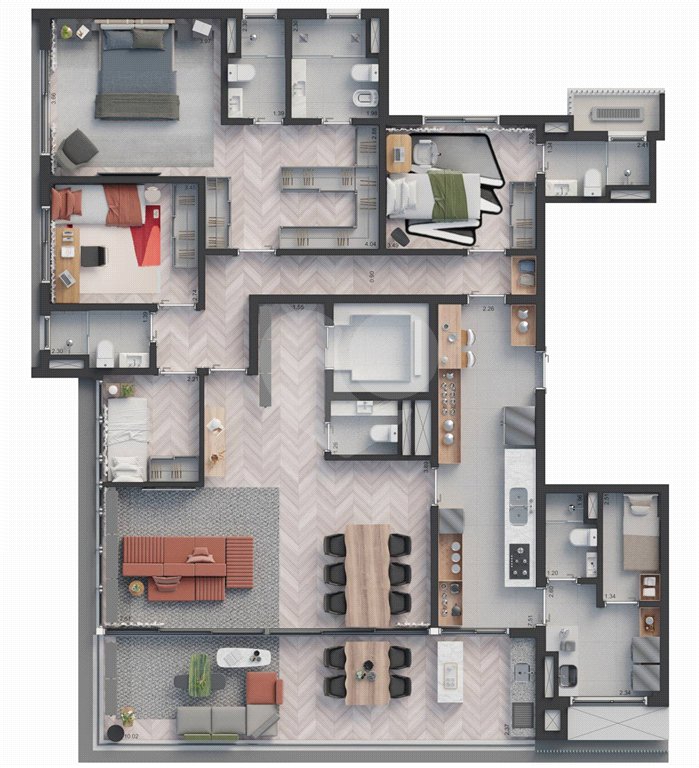 Apartamento à venda com 3 suítes em Jardim Paulista, São Paulo, SP