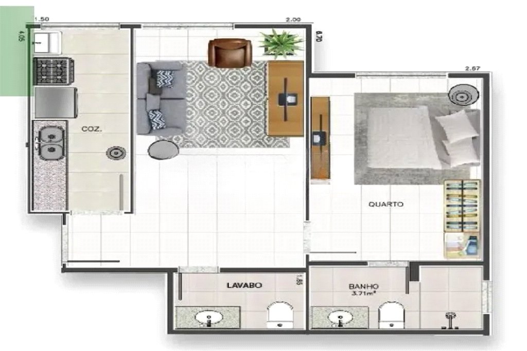 Apartamento à venda com 1 suíte em Maracanã, Rio de Janeiro, RJ