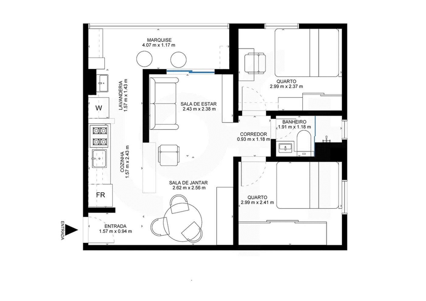 Apartamento à venda com 2 quartos em Parque Reboucas, São Paulo, SP