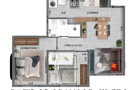 Apartamento à venda com 2 quartos em Vila Haro, Sorocaba, SP