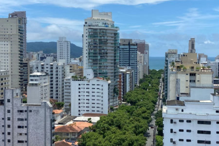 Apartamento com 3 dormitórios para alugar, 198 m² por R$ 16.000,02/mês - Gonzaga - Santos/SP