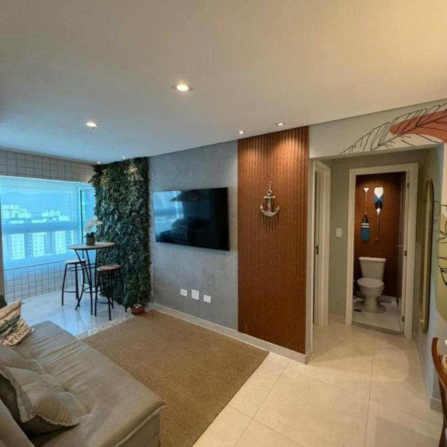 Apartamento com 1 dormitório à venda, 58 m² por R$ 585.000,00 - Canto do Forte - Praia Grande/SP
