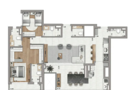 Apartamento à venda com 3 suítes em Jardim das Acácias, São Paulo, SP