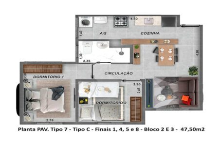 Apartamento à venda com 2 quartos em Vila Haro, Sorocaba, SP