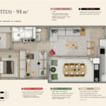 94m² - 2 suítes / 2 vagas