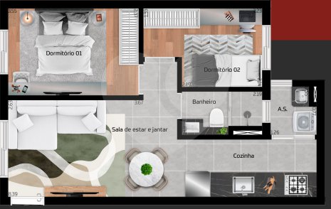 Apartamento 45m² 5