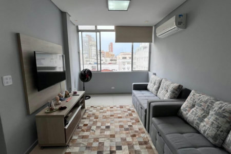 Apartamento com 1 dormitório à venda, 60 m² por R$ 490.000,00 - Gonzaga - Santos/SP