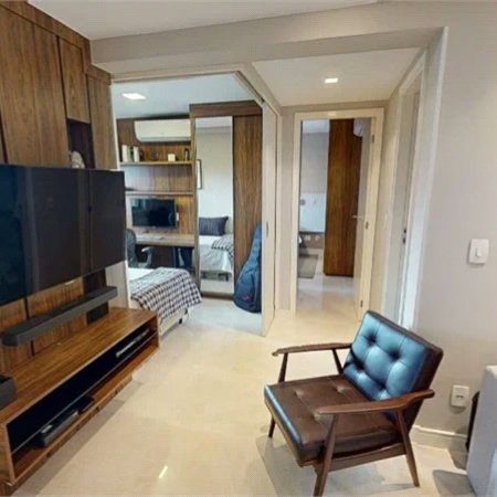 Apartamento à venda ou para alugar com 2 quartos, sendo 1 suíte, em Brooklin Paulista, São Paulo, SP