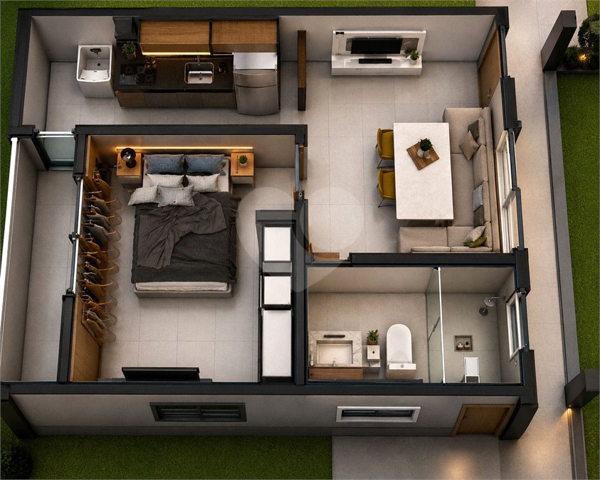 Flat à venda com 1 quarto em Peró, Cabo Frio, RJ