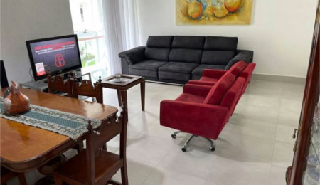 Apartamento Residencial à venda, Jardim Três Marias, Guarujá - AP1018.