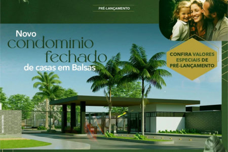 Casa à venda com 3 quartos, sendo 1 suíte, no condomínio Monte Carlo, Balsas - MA