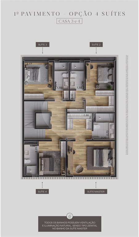 Casa à venda com 3 suítes no condomínio Casa Jardim Vila Nova Conceição, São Paulo - SP