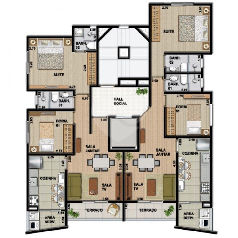Apartamento à venda com 2 quartos, sendo 1 suíte, em Tremembé, São Paulo, SP