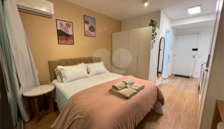 Apartamento à venda ou para alugar com 1 quarto em Indianópolis, São Paulo, SP
