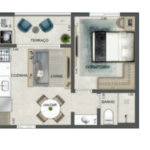 Studio à venda com 1 quarto em Ferreira, São Paulo, SP