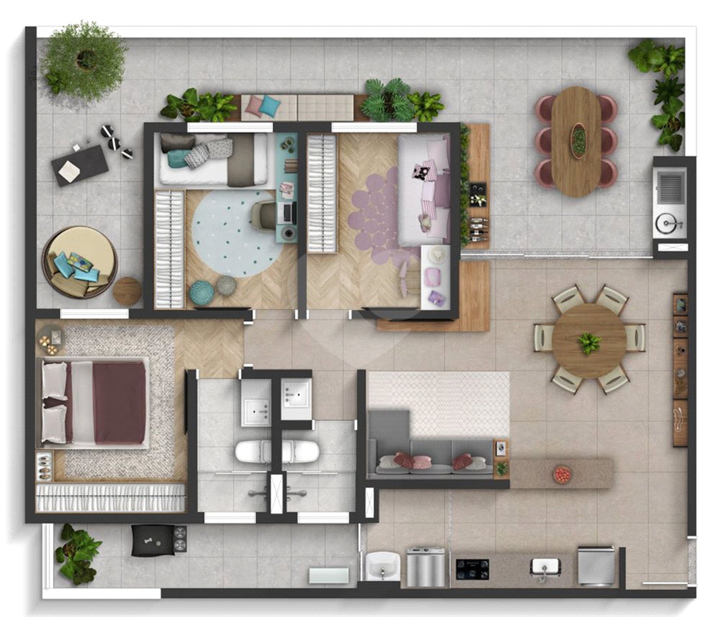 Apartamento à venda com 2 quartos, sendo 1 suíte, em Vila Espírito Santo, Sorocaba, SP