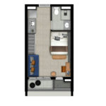 Apartamento à venda com 1 quarto em Cerqueira César, São Paulo, SP