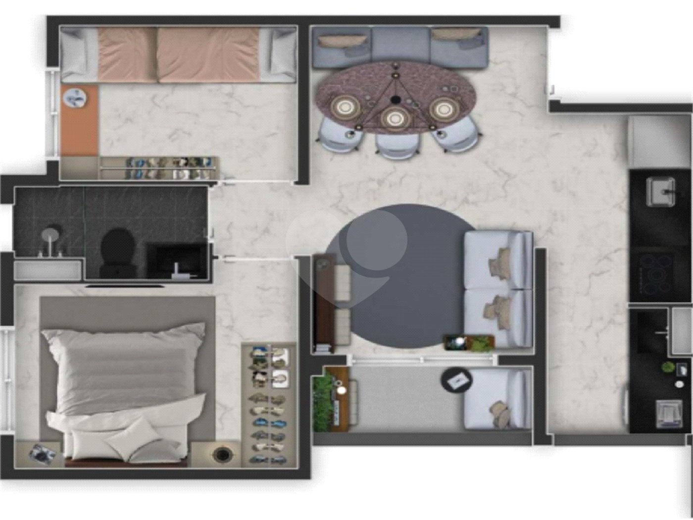 Apartamento à venda com 1 suíte em Butantã, São Paulo, SP