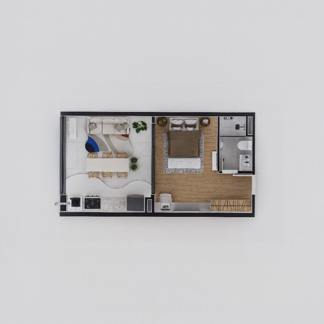 Studio com 1 dormitório à venda, 51 m² por R$ 616.750,00 - Astúrias - Guarujá/SP