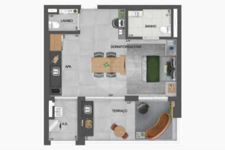 Apartamento à venda com 1 quarto em Vila Clementino, São Paulo, SP