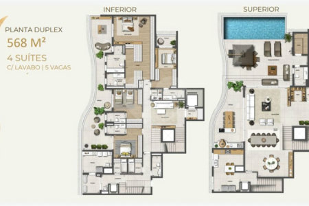 Apartamento à venda com 3 suítes em Água Branca, São Paulo, SP