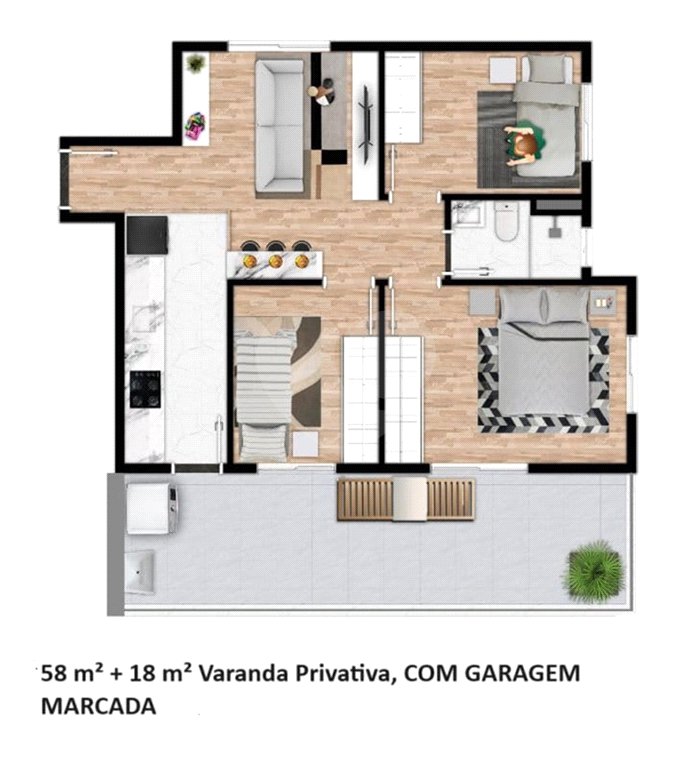 Apartamento à venda com 3 quartos, sendo 1 suíte, em Parada Inglesa, São Paulo, SP
