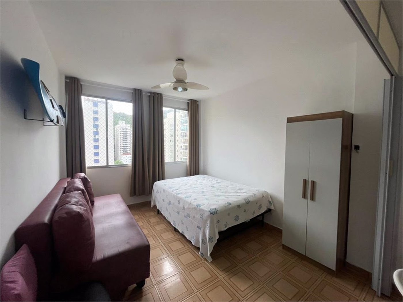 Apartamento com 1 dormitório à venda, 58 m² por R$ 400.000,00 - Barra Funda - Guarujá/SP