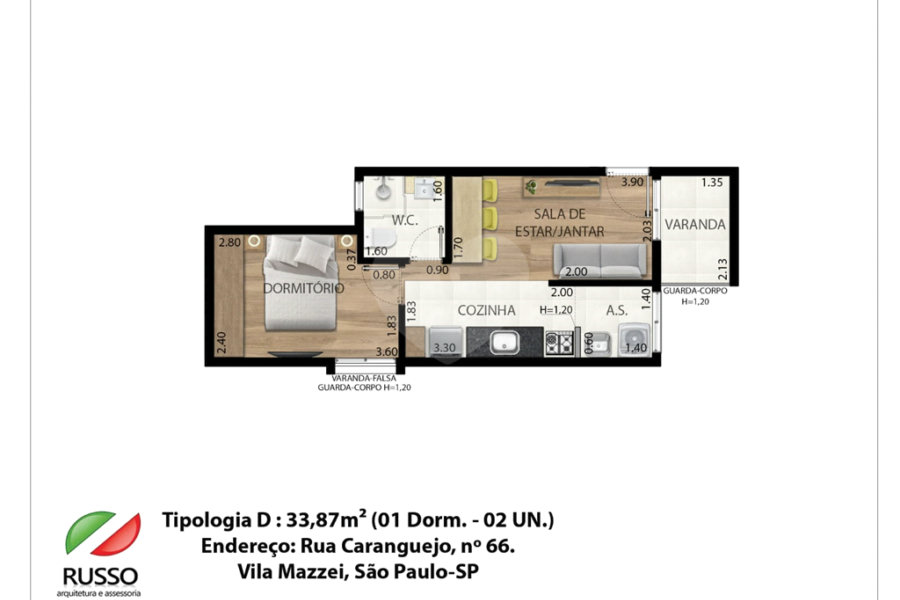 Apartamento à venda com 1 quarto em Tucuruvi, São Paulo, SP