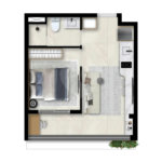 Apartamento à venda com 1 quarto em Perdizes, São Paulo, SP