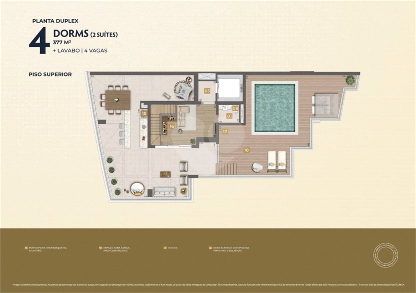 Apartamento à venda com 3 suítes em Água Branca, São Paulo, SP