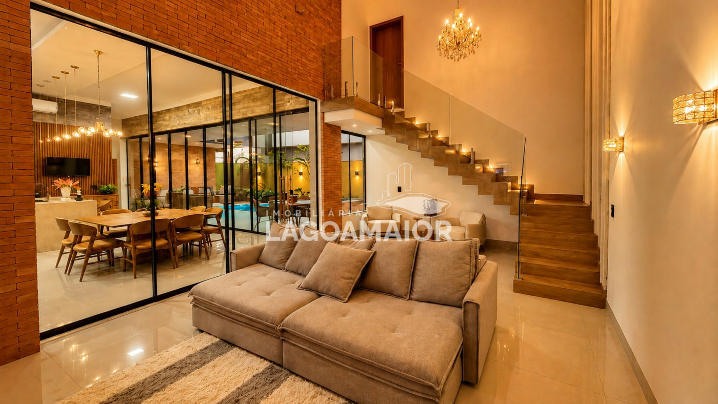 Casa à venda com 4 quartos, sendo 4 suítes, no condomínio Residencial Villa Dumont, Três Lagoas - MS