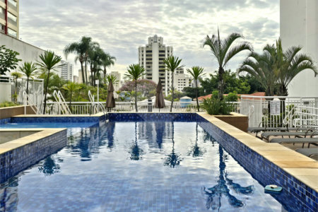 Apartamento à venda ou para alugar com 2 quartos, sendo 1 suíte, em Campo Belo, São Paulo, SP