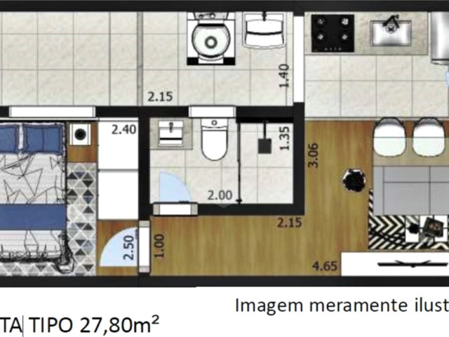 Apartamento à venda com 1 quarto em Santana, São Paulo, SP