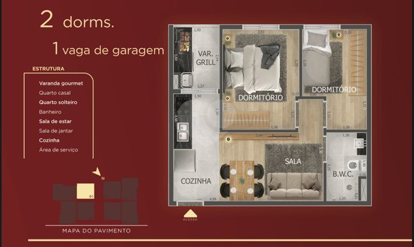 Apartamento 39m² 1