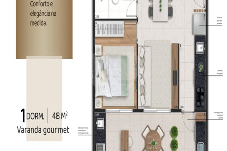 Apartamento à venda com 2 quartos, sendo 1 suíte, em Jardim São Paulo(zona Norte), São Paulo, SP