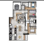 Apartamento à venda com 3 suítes em Jardim das Acácias, São Paulo, SP