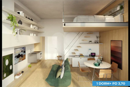 Studio 25 m² – Barô Higienópolis by You, inc | São Paulo