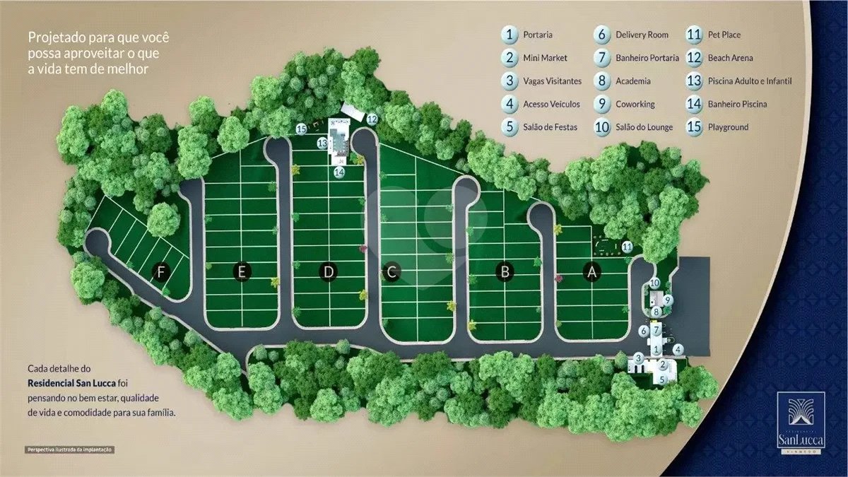 Terreno / Lote a Venda no Condomínio Residencial San Lucca em Vinhedo/SP