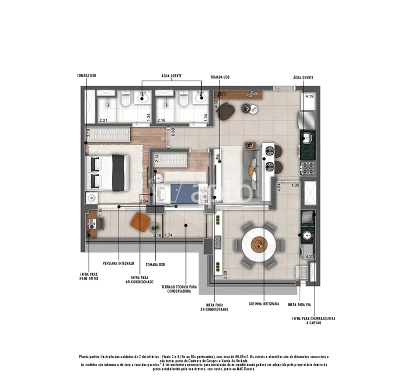 Apartamento à venda com 3 suítes em Jardim Marajoara, São Paulo, SP