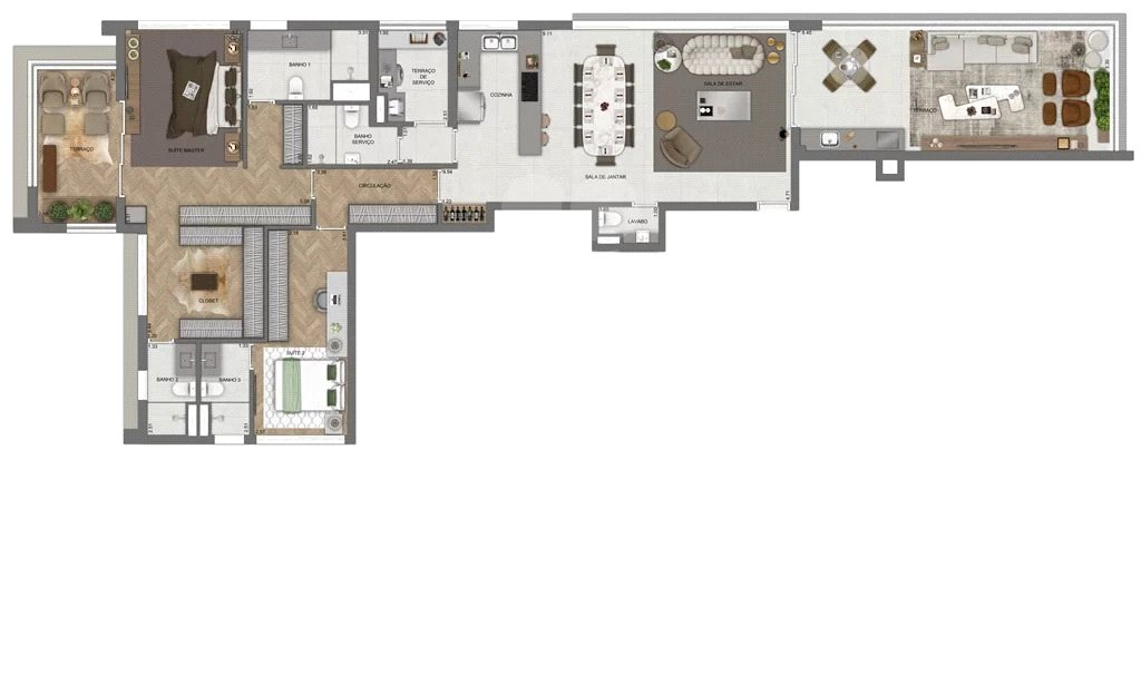 BELÍSSIMO APARTAMENTO DE 75,78 M² COM 02 DORMITÓRIOS, SUITE E VAGA PARA VENDA NA VILA NOVA CONCEIÇÃO