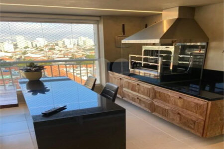 Apartamento à venda Mooca, 149m², andar alto, 3 suítes, 2 vagas, varanda gourmet, porteira fechada