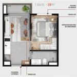 Studio à venda com 1 quarto em Pinheiros, São Paulo, SP