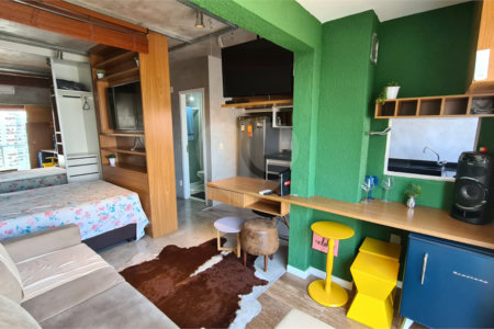 Apartamento à venda com 1 quarto em Cidade Monções, São Paulo, SP
