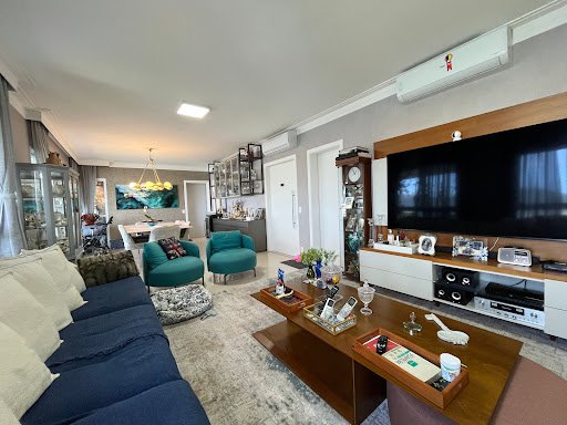 Apartamento com 3 dormitórios à venda, 189 m² por R$ 3.300.000,00 - P. Praia - Santos/SP