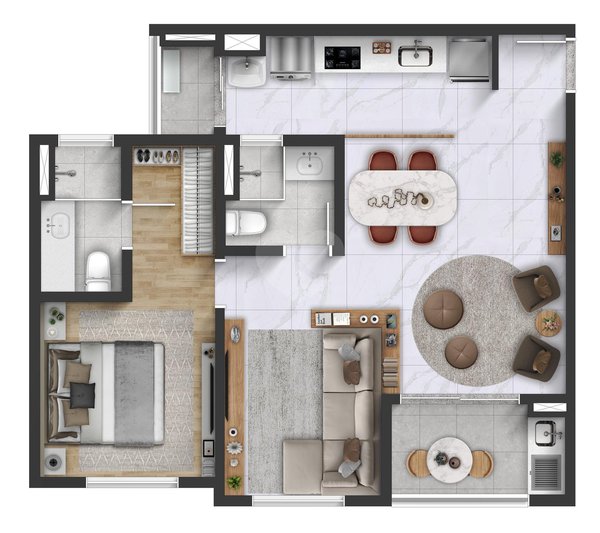Apartamento 65m² 1