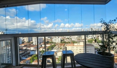 Apartamento com 1 dormitório à venda, 40 m² por R$ 660.000,00 - Campo Grande - Santos/SP