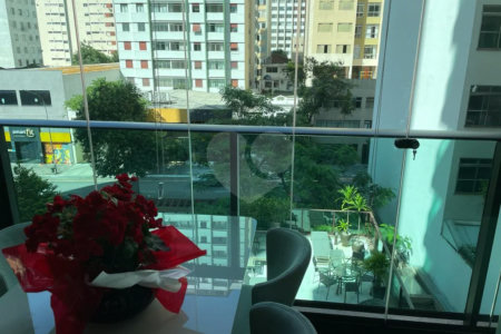 Apartamento VENDA Santa Cecília com 40,29m2, 1 quarto, sala, varanda, cozinha, banheiro e 1 vaga de garagem