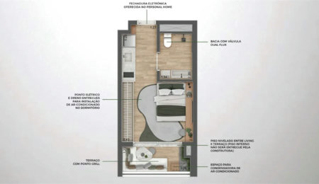Studio à venda com 1 suíte em Vila Pirajussara, São Paulo, SP